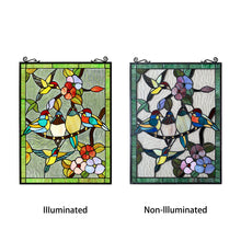 Load image into Gallery viewer, RADIANCE goods Animal Stained Glass Window Panel 18"x25"