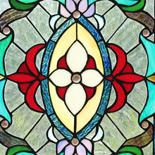 Load image into Gallery viewer, RADIANCE goods Victorian Stained Glass Window Panel 18"x25"