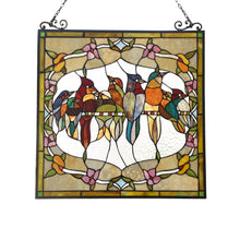 Load image into Gallery viewer, RADIANCE goods Animal Stained Glass Window Panel 24"x25"
