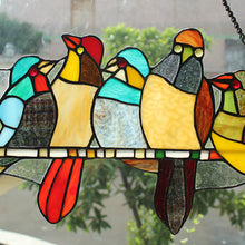 Load image into Gallery viewer, RADIANCE goods Animal Stained Glass Window Panel 24"x10"