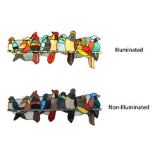 Load image into Gallery viewer, RADIANCE goods Animal Stained Glass Window Panel 24"x10"