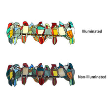 Load image into Gallery viewer, RADIANCE goods Animal Stained Glass Window Panel 26"x9"