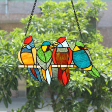 Load image into Gallery viewer, RADIANCE goods Animal Stained Glass Window Panel 14"x9"