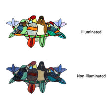 Load image into Gallery viewer, RADIANCE goods Animal Stained Glass Window Panel 16"x9"