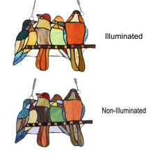 Load image into Gallery viewer, RADIANCE goods Animal Stained Glass Window Panel 12"x9"
