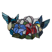 Load image into Gallery viewer, RADIANCE goods Animal Stained Glass Window Panel 15"x8"