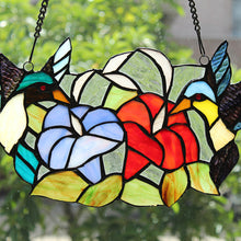 Load image into Gallery viewer, RADIANCE goods Animal Stained Glass Window Panel 15"x8"