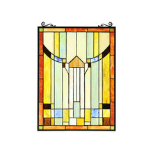 Load image into Gallery viewer, RADIANCE goods Mission Stained Glass Window Panel 18"x25"