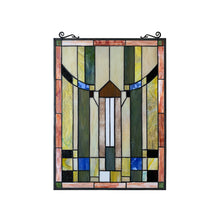 Load image into Gallery viewer, RADIANCE goods Mission Stained Glass Window Panel 18"x25"