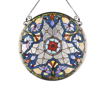 Load image into Gallery viewer, RADIANCE goods Victorian Stained Glass Window Panel 24"x24"