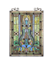 Load image into Gallery viewer, RADIANCE goods Victorian Stained Glass Glass Window Panel 18"x25.5"