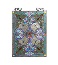 Load image into Gallery viewer, RADIANCE goods Victorian Stained Glass Window Panel 18"x25.5"