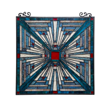 Load image into Gallery viewer, RADIANCE goods Mission Tiffany-Style Stained Glass Window Panel 26" Tall