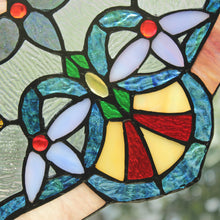Load image into Gallery viewer, RADIANCE goods Victorian Stained Glass Window Panel 9.8"x9.8"