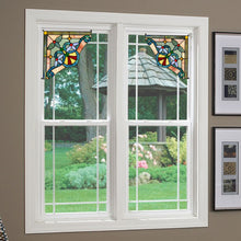 Load image into Gallery viewer, RADIANCE goods Victorian Stained Glass Window Panel 9.8"x9.8"