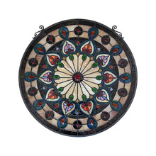 Load image into Gallery viewer, RADIANCE goods Victorian Stained Glass Window Panel 23.5"x23.5"