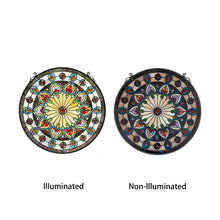 Load image into Gallery viewer, RADIANCE goods Victorian Stained Glass Window Panel 23.5"x23.5"