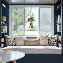 Load image into Gallery viewer, RADIANCE goods Victorian Tiffany-style Stained Glass Window Panel 13" Tall