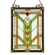 Load image into Gallery viewer, RADIANCE goods Mission Stained Glass Window Panel 18"x24"