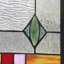 Load image into Gallery viewer, RADIANCE goods Geometric Stained Glass Window Panel 17.5"x25"
