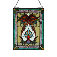 Load image into Gallery viewer, RADIANCE goods Victorian Stained Glass Window Panel 17.5"x25"