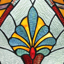 Load image into Gallery viewer, RADIANCE goods Victorian Stained Glass Window Panel 17.5"x25"