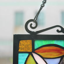Load image into Gallery viewer, RADIANCE goods Victorian Stained Glass Window Panel 17.5"x25"