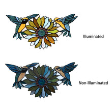 Load image into Gallery viewer, RADIANCE goods Animal/Floral-Style Green Window Panel 17" x 7.75"