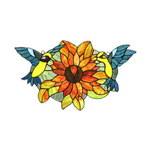 Load image into Gallery viewer, RADIANCE goods Animal Stained Glass Window Panel 21"x12"