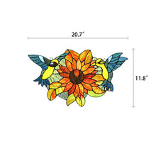 Load image into Gallery viewer, RADIANCE goods Animal Stained Glass Window Panel 21"x12"