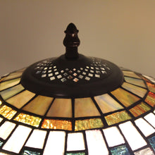 Load image into Gallery viewer, RADIANCE goods Tiffany-Style 2 Light Mission Table Lamp 16" Shade