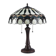 Load image into Gallery viewer, RADIANCE goods Tiffany-Style 2 Light Victorian Table Lamp 17" Shade