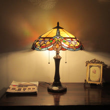 Load image into Gallery viewer, RADIANCE goods Tiffany-Style 2 Light Victorian Table Lamp 16" Wide