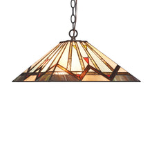 Load image into Gallery viewer, RADIANCE goods Mission-Style 2 Light Inverted Ceiling Pendant 16" Shade