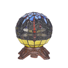 Load image into Gallery viewer, RADIANCE goods Tiffany-Style 1 Light Dragonfly Accent Lamp 8" Wide