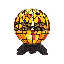 Load image into Gallery viewer, RADIANCE goods Tiffany-Style 1 Light Dragonfly Accent Lamp 8" Shade