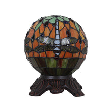 Load image into Gallery viewer, RADIANCE goods Tiffany-Style 1 Light Dragonfly Accent Lamp 8" Shade