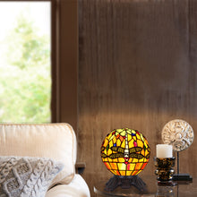 Load image into Gallery viewer, RADIANCE goods Tiffany-Style 1 Light Dragonfly Accent Lamp 8" Shade