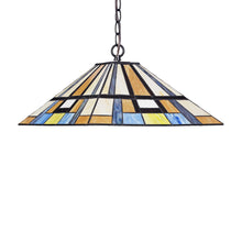 Load image into Gallery viewer, RADIANCE goods Mission-Style 2 Light Inverted Ceiling Pendant 16" Shade