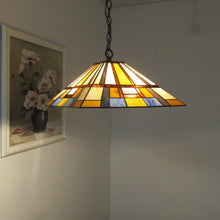 Load image into Gallery viewer, RADIANCE goods Mission-Style 2 Light Inverted Ceiling Pendant 16" Shade
