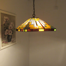 Load image into Gallery viewer, RADIANCE goods Mission-Style 2 Light Inverted Ceiling Pendant 16" Shade