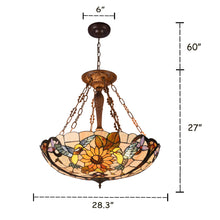 Load image into Gallery viewer, RADIANCE goods Animal-Style 4 Light Dark Bronze Ceiling Pendant 28" Wide