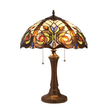 Load image into Gallery viewer, RADIANCE goods Tiffany-Style 2 Light Victorian Table Lamp 16" Shade
