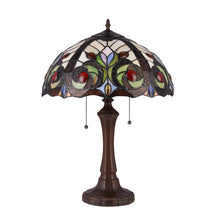 Load image into Gallery viewer, RADIANCE goods Tiffany-Style 2 Light Victorian Table Lamp 16" Shade