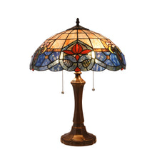Load image into Gallery viewer, RADIANCE goods Tiffany-Style 2 Light Victorian Table Lamp 16" Shade