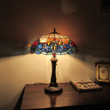 Load image into Gallery viewer, RADIANCE goods Tiffany-Style 2 Light Victorian Table Lamp 16" Shade