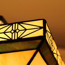 Load image into Gallery viewer, RADIANCE goods Tiffany 2 Light Mission Semi-Flush Ceiling Mount 14" Wide