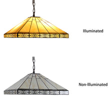 Load image into Gallery viewer, RADIANCE goods Mission-Style 2 Light Inverted Ceiling Pendant 18" Shade
