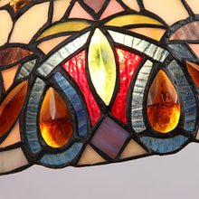 Load image into Gallery viewer, RADIANCE goods Victorian Tiffany-style Dark Bronze 1 Light Wall Sconce 8" Wide