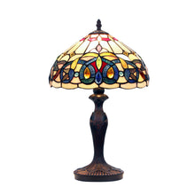 Load image into Gallery viewer, RADIANCE goods Tiffany-style Victorian Dark Bronze 1 Light Table Lamp 12" Shade